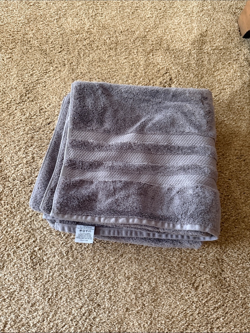 Gray Bath Towel - Soft Absorbent Home Bath Towel